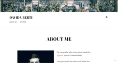 Desktop Screenshot of daviduberti.com